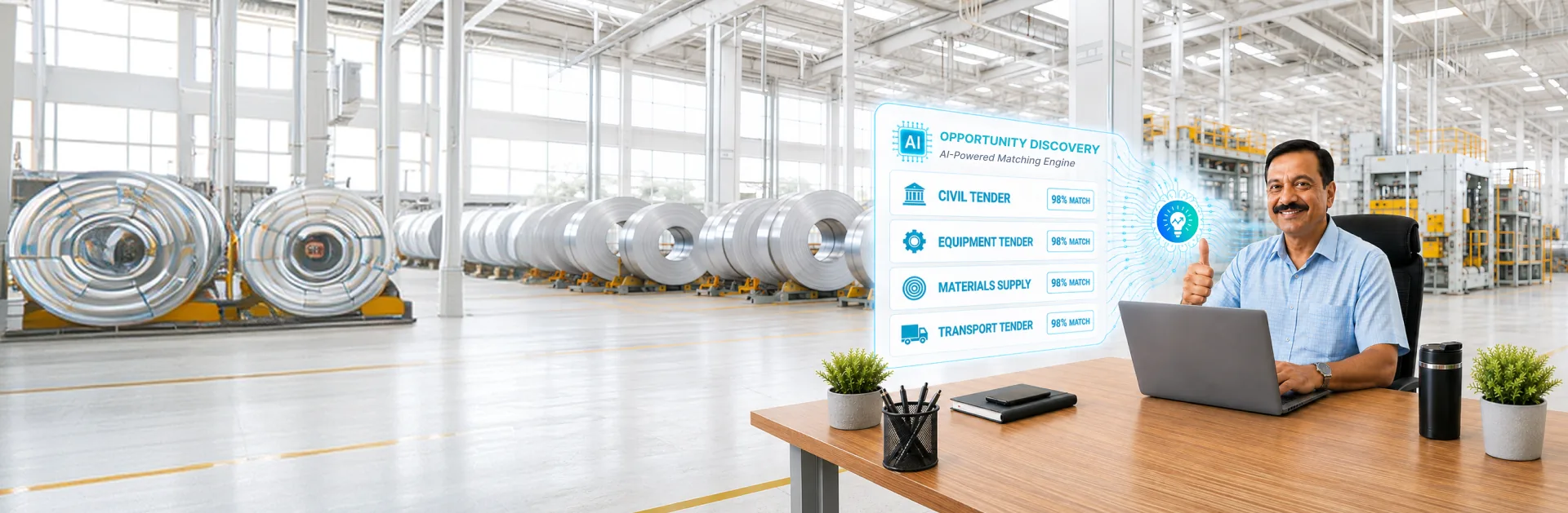 Tender documents matched to a business by BidAssist AI