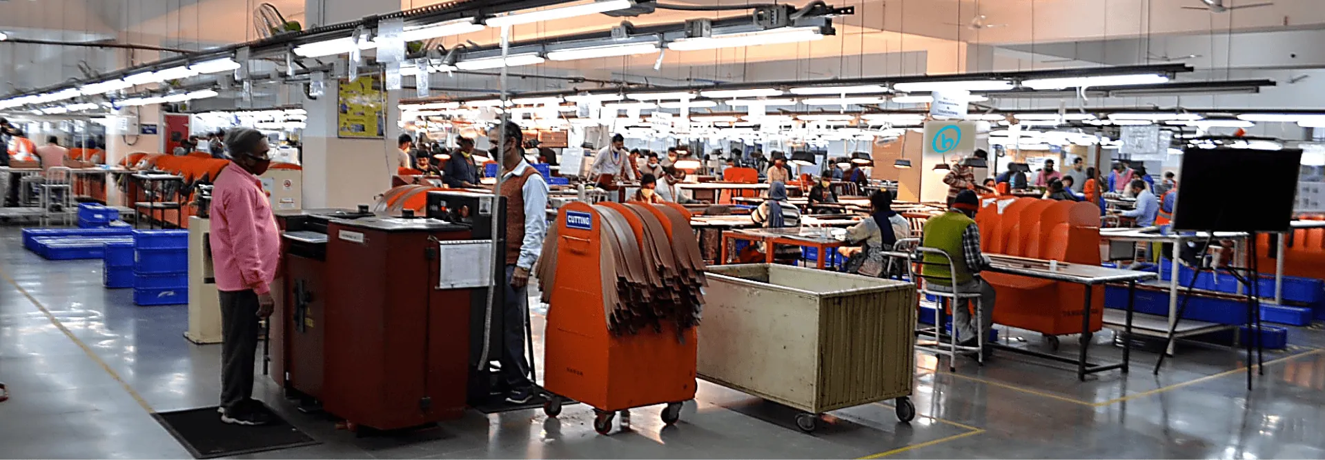 OfBusiness Faridabad Unit, Footwear — Apparel manufacturing plant